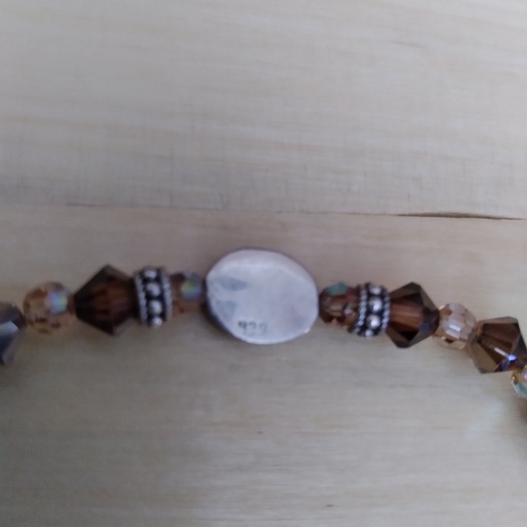 Swarovski Crystal and Silver Bead Bracelet - Picture 3 of 8